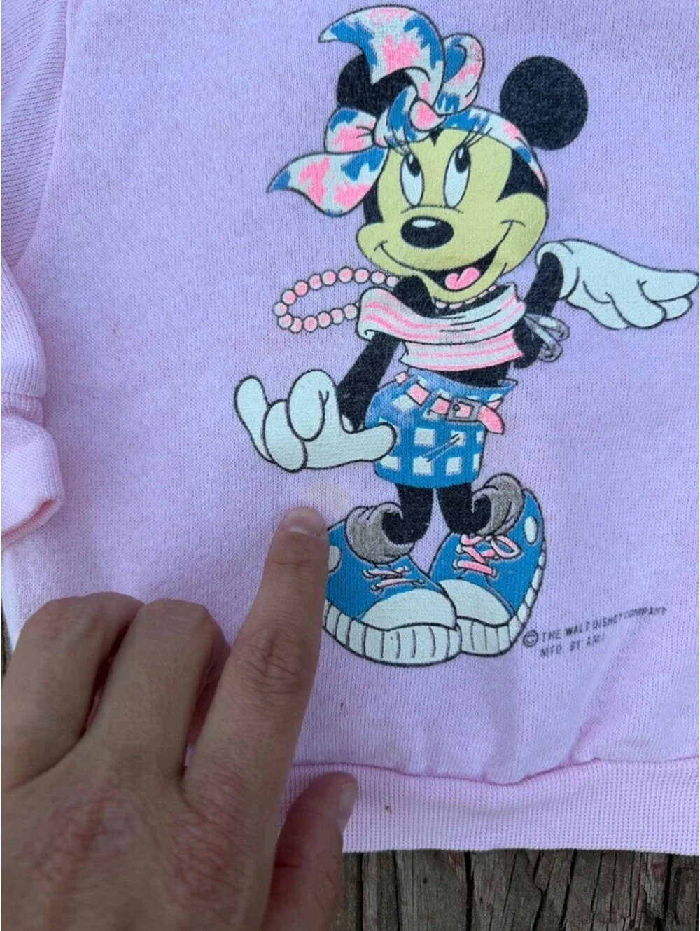 Vintage Disney Minnie Mouse Toddler Girl Crewneck Size 2T